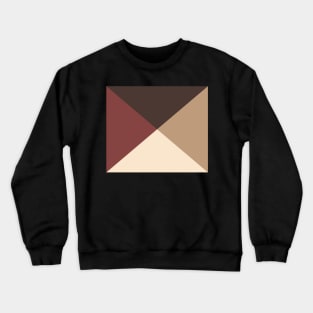 Geometrical alluring Brown Crewneck Sweatshirt